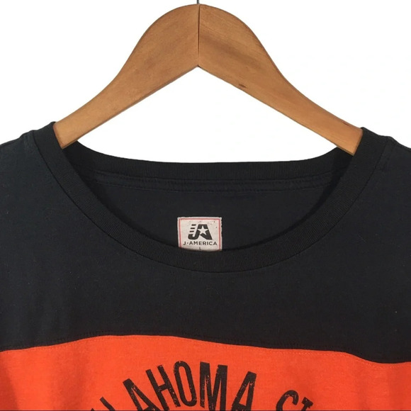 WS580 J America Oklahoma St. Cowboys T Shirt L - Picture 4 of 5